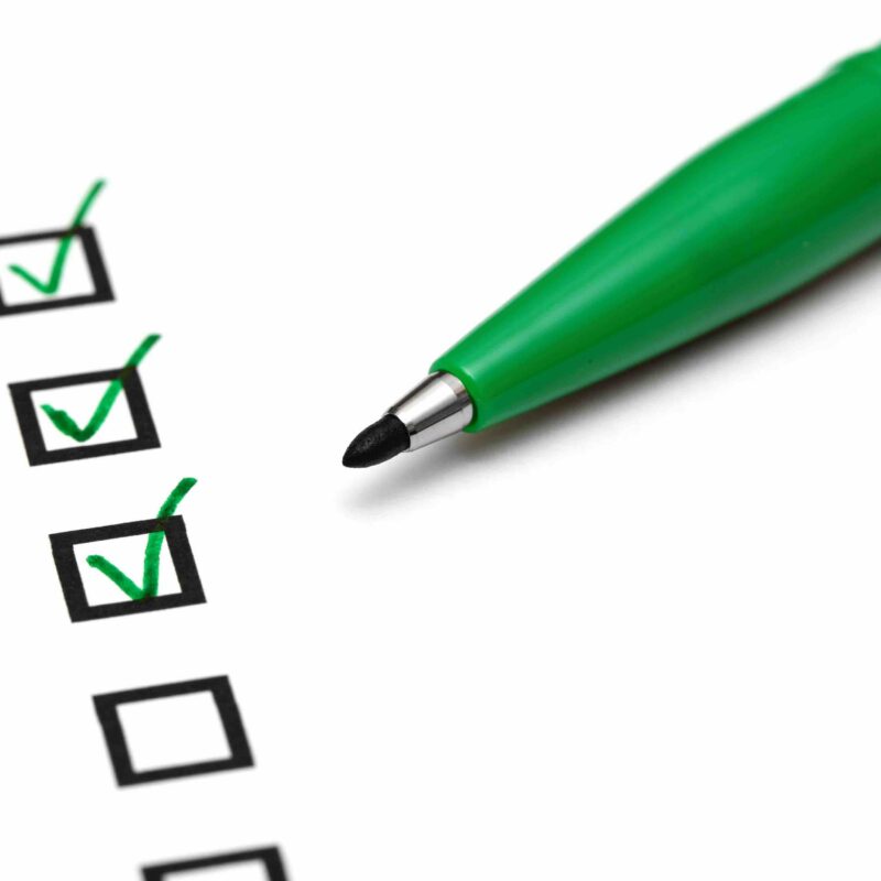 A photo of a checklist a homeowner is using to help accomplish spring cleaning around their home.